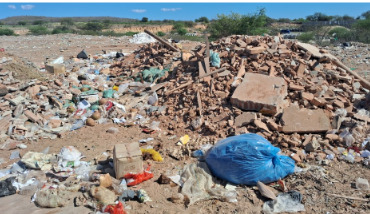 imagens da area de descarte de inertes de assu