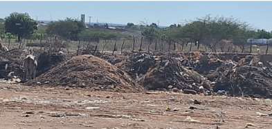 imagens da area de descarte de inertes de assu