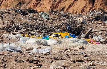 imagens da area de descarte de inertes de assu