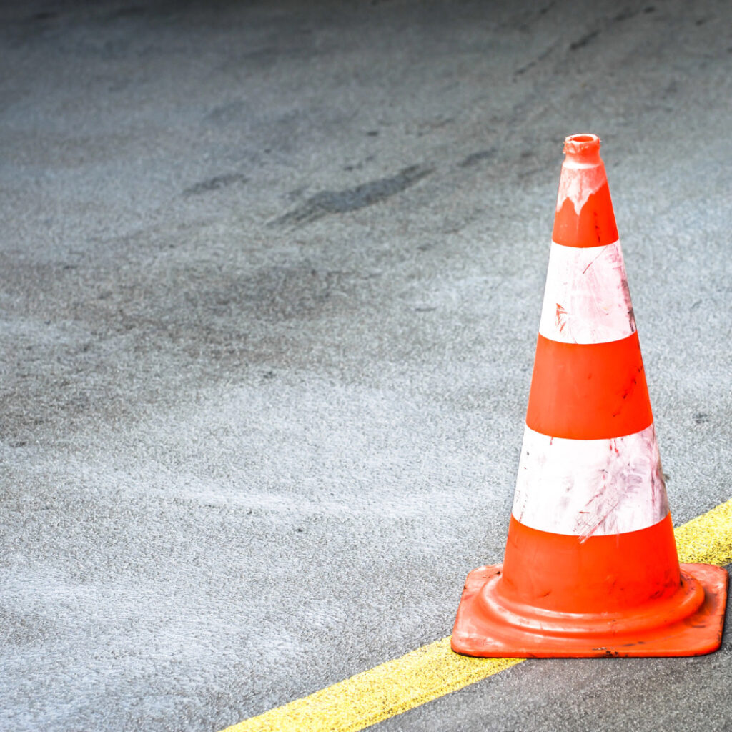 imagem de um cone de transito