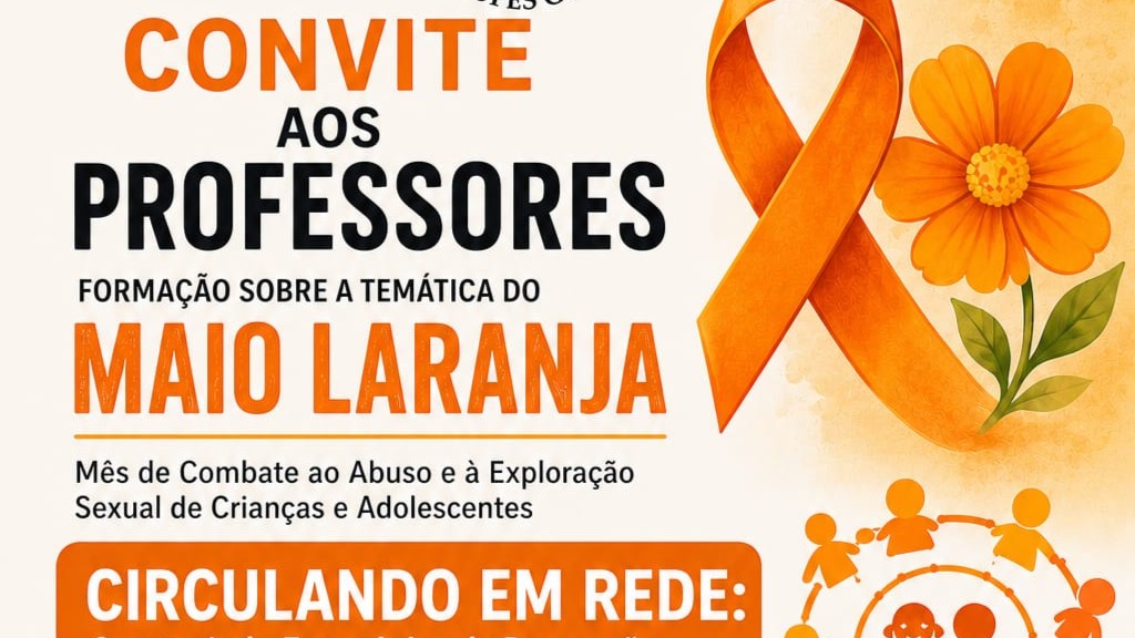 convite aos professores para participar da programa do maio laranja