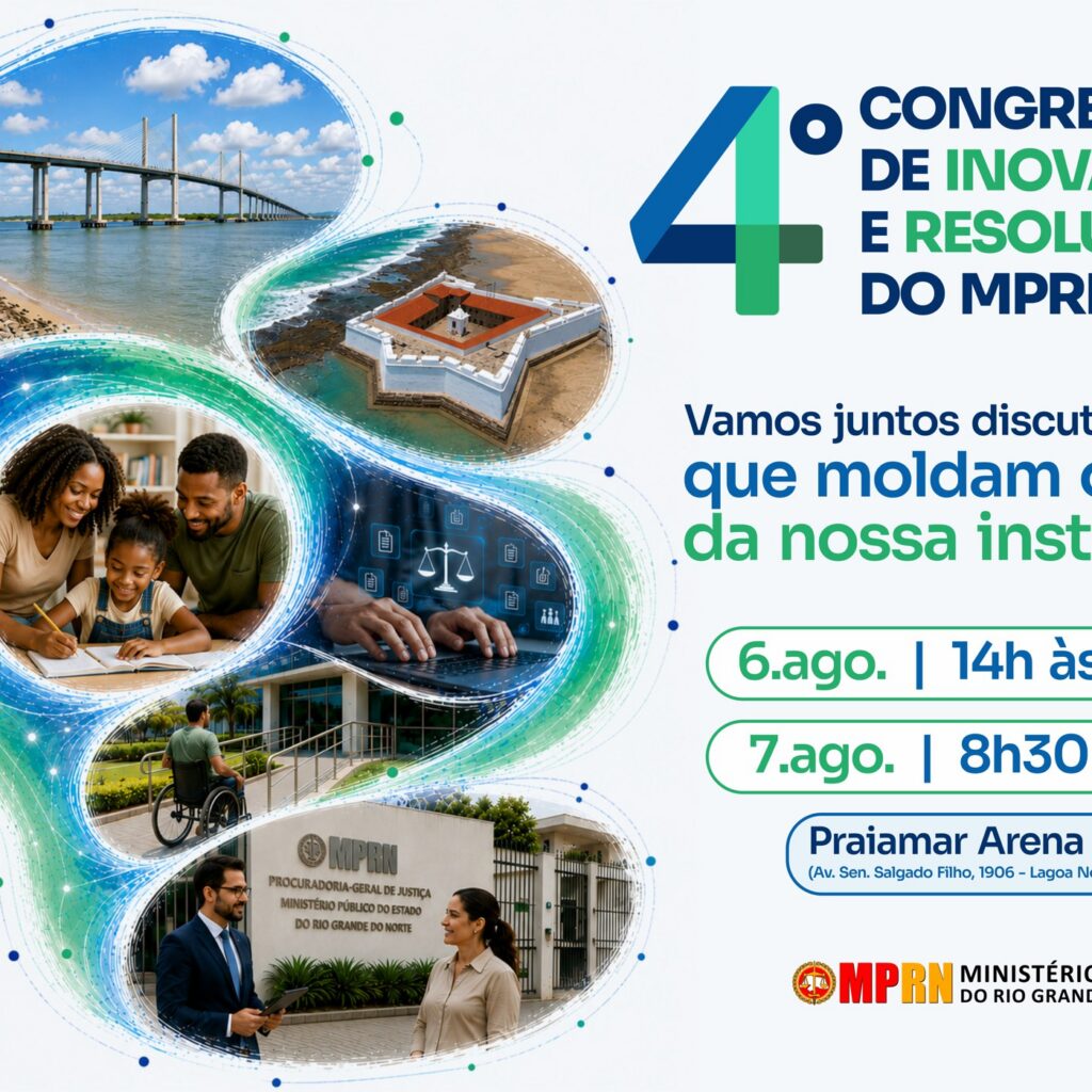 Banner informativo do "4º Congresso de Inovação e Resolutividade do MPRN"