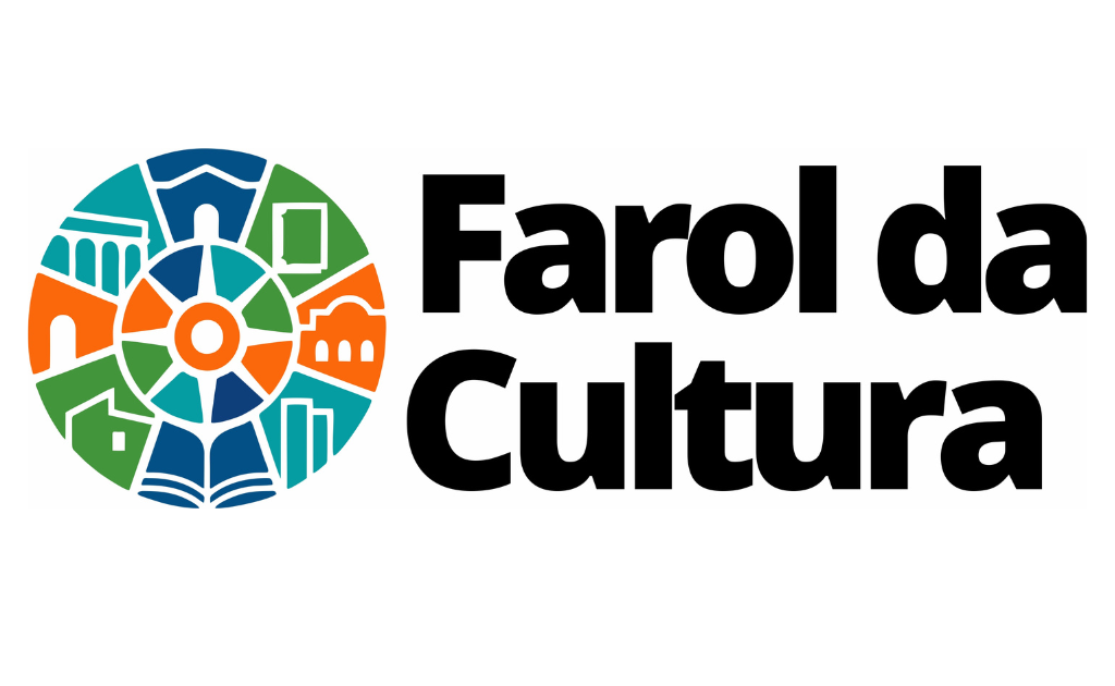 logomarca e o texto "Farol da Cultura"