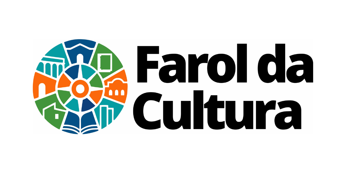 logomarca e o texto "Farol da Cultura"