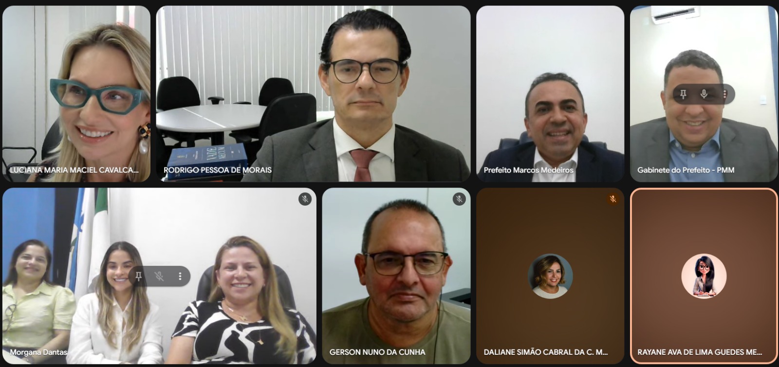 print de reuniao virtual